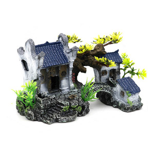 Cabina de <span class=keywords><strong>la</strong></span> torre de arrecife de Coral decoración acuario <span class=keywords><strong>rocalla</strong></span> tanque de peces árbol decoraciones - Product Image 4