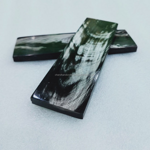 เปลือกเขาควายคุณภาพดีที่สุด ลายขาว / เปลือกเขาควายสำหรับทำด้ามมีด / แผ่น - Product Image 2