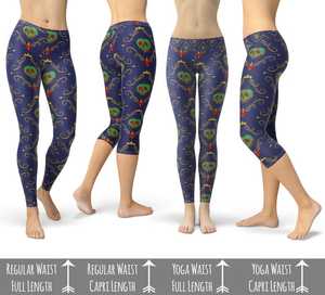 Custom Printing Poison-Apple-Evil Inspired - Leggings in Capri or Full Length - Product Image 6