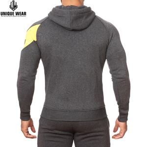 ชุดกีฬาขนแกะมีฮู้ดสำหรับผู้ชายแห้งเร็วระบายอากาศได้ดีเป็นมิตรต่อสิ่งแวดล้อมสำหรับฟิตเนสยิมการปักลายพัฟ - Product Image 2