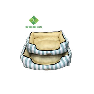 Lit pour animaux de compagnie en coton PP de luxe, lit confortable et imperméable pour petits/grands chiens et chats, emballage personnalisé, animaux de luxe fabriqués au Vietnam, vente en gros - Product Image 2