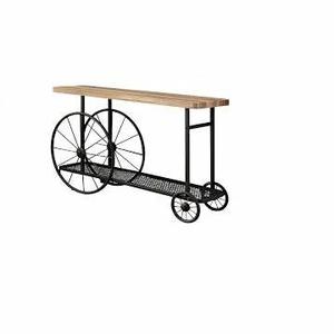 ROUES INDUSTRIELLES EN BOIS et TABLE EN MÉTAL DÉCORATIF de FÊTE ROUES INDUSTRIELLES EN BOIS ET TABLE VINTAGE ROUES TABLE - Product Image 2