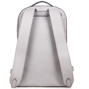 Sac à dos pour ordinateur portable en cuir véritable blanc de qualité supérieure pour femme, motif léopard, bandoulière arquée, idéal pour l'extérieur - Product Image 2