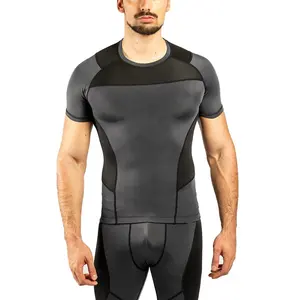 Özelleştirilmiş tasarım özel baskılı kaşıntı önleyici, nem esneklik Rashguards erkek MMA kıyafetleri spor Unisex yetişkinler için 80USD