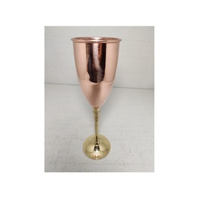 Copper <b>Wine</b> <b>Goblets</b> Stainless Steel Stemmed Red <b>Wine</b> Glasses Shatterproof 18oz - Product Image 2