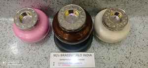 D'UNE LUMIÈRE DE BOUGIE TRICOLORE URNE DE CRÉMATION Fournitures funéraires BRASSWORLD INDE - Product Image 5