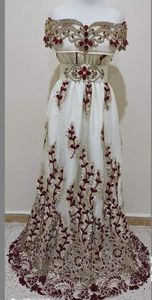 MODERN STYLISH CAFTAN DRESS EMBROIDERY OF DABKA, CRYSTAL GLASS BEADS,GLASS STONE WORK FOR PARTY-WEAR @ 2022 - Product Image 2