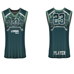 Ensembles de maillots de basket-ball à sublimation personnalisée gilet en polyester respirant à séchage rapide grande taille XS-XXL chemise unisexe imprimée - Product Image 2