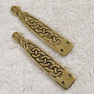 Hebillas de Cinturón de Cuero Estilo Vikingo Medieval Personalizadas TT-1190, Terminales de Cobre con Técnicas de Plateado para Bolsos Vaqueros - Product Image 6