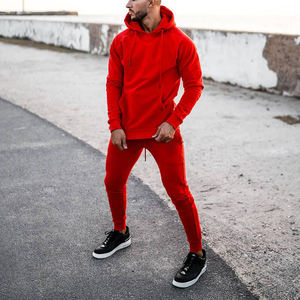 Chándal Vintage lavado con ácido personalizado para hombre, Conjunto de sudadera con capucha y pantalones de chándal de retazos desgastados - Product Image 3