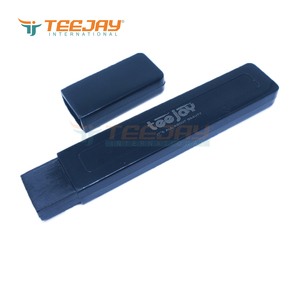 Emballage de pinces à épiler en acier inoxydable noir TEEJAYs, best-seller, pour extensions de cils, prise en main parfaite, pointe lisse, personnalisable - Product Image 1