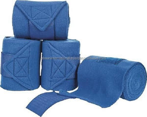Haute Qualité 3.5 Mètre Longueur 4 Pouces Largeur Cheval Polo Wraps Polaire Cheval Jambe Bandage Fabricant Inde Cheval Soins - Product Image 1