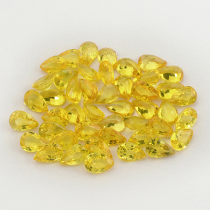 Trực Tiếp Bán Buôn Tự Nhiên Vàng Sapphire Đá 7x5mm-8x6mm Tùy Chỉnh Kích Thước Sapphire Lê Cắt Đá Quý Số Lượng Lớn Tại Giảm Giá Giá - Product Image 4