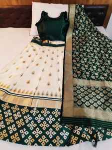 Banarasi Lehenga with Readymade Blouse and Dupatta - Product Image 2