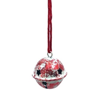 HIGH QUALITY SET of 3 METAL CHRISTMAS HANGING ORNAMENT IRON JINGLE BELL CHRISTMAS DECORATION BALL for <b>TREE</b> HOME - Product Image 6