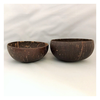 Tazón de Cáscara de Coco Pulido de Alta Calidad, Resistente al Agua, Artesanía Natural Ecológica de Vietnam para Uso Duradero en el Hogar y Restaurantes