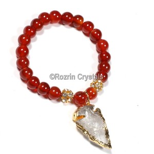 Buy Online <b>Red</b> Onyx With Arrow Gemstone <b>Bracelet</b> : <b>Red</b> Onyx With Arrow Gemstone <b>Bracelet</b> For Sale - Product Image 1