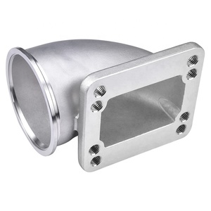3,0 "Vband 90 grados fundido de codo adaptador de brida de acero inoxidable 304 con pinza para T3 T4 turbocompresor - Product Image 5