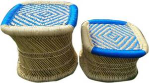 Taburete escalonado de bambú para exteriores, muebles sencillos de ratán para jardín, fiesta, silla de ratán - Product Image 4