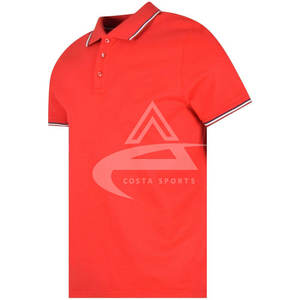 Logotipo personalizado de Golf de negocios informal liso de manga corta para hombre de alta calidad para Polo tela de punto al por mayor - Product Image 3