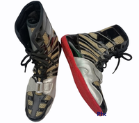 RECENTES Zapatos de Boxeo RBS-102 Hechos a Medida para Hombre, de Cuero PU, con Cierre de Correa, Impresión de Logotipo Personalizado, Alta Calidad, Tallas Personalizadas, OEM