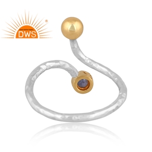 Bague en argent Sterling pur, pierre précieuse, zanite naturelle, empilable, pour femmes, fabrication de bijoux, meilleure vente - Product Image 4