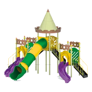 Gezegen X Made in Turkey children entertainment equipment outdoor playground/amusement park/kids game single tower children's p