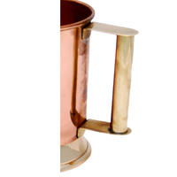 Tasse à eau en cuivre/laiton, pour l'eau, avec Base en laiton et poignée en cuivre, Mug pour la bière, ml, nouveau Design Vintage