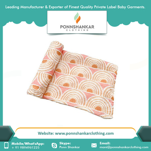 Newborn Receiving Blanket Baby Blanket Wrap Plain Soft Adjustable Swaddle Wrap - Product Image 2