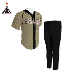 Vente en gros pas cher prix séchage rapide uniforme de baseball de haute qualité dernier uniforme de baseball à vendre dans les vêtements de sport - Product Image 1