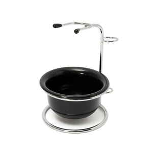 มีดโกนโกนหนวดสำหรับผู้ชายทำจากสแตนเลสเคลือบเงาสีพลาสม่าเป็นที่นิยมดีไซน์สีเงินพร้อมขาตั้งโลหะ - Product Image 5