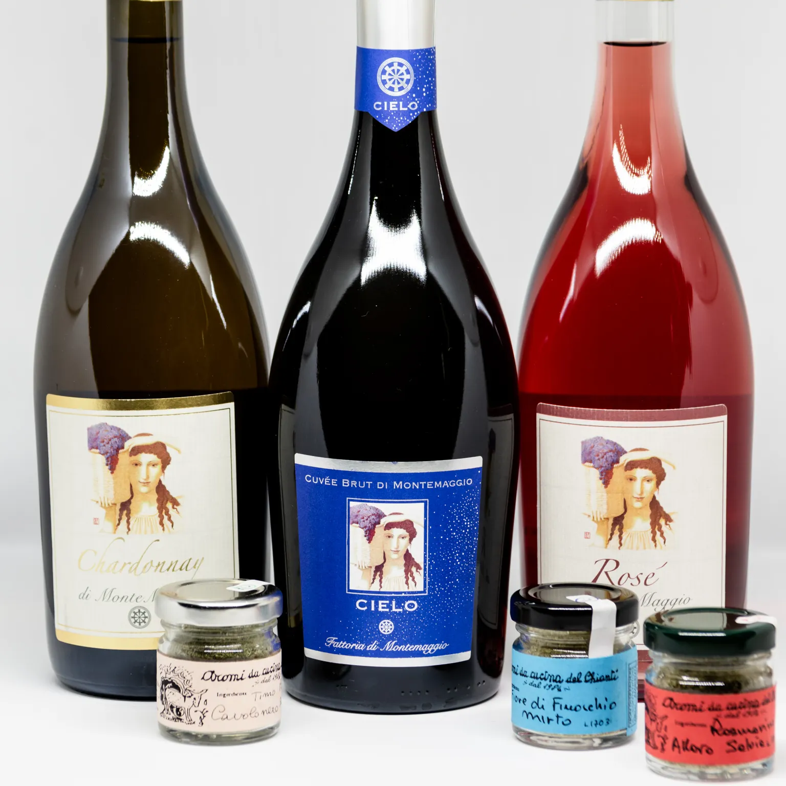 Italian Organic Wine Bundle Fresh Wines + Spieces Fattoria di Montemaggio italian sparkling wine