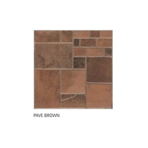 Baldosas de cerámica de diseño hexagonal marrón oscuro y claro 40x40cm - Product Image 6