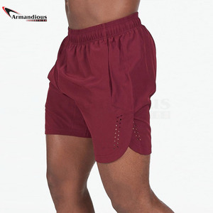 Short de sport en maille tissée pour hommes, décontracté, personnalisé, plage, course, basket-ball, Tennis, Gym, vente en gros, nouvelle collection 2020 - Product Image 4