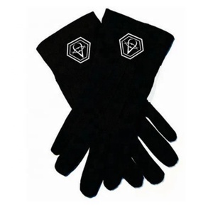 ถุงมือหนังนิ่มสีดำสำหรับผู้ชาย, ถุงมือผ้าฝ้าย - Product Image 6