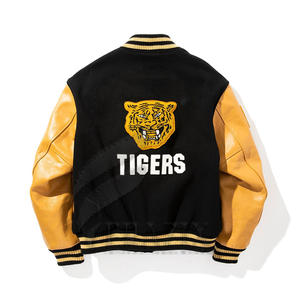 Veste Letterman universitaire personnalisée et basse unisexe prête à expédier Offre Spéciale le produit en tissu de toile - Product Image 2