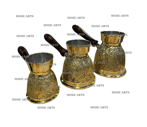 Tetera de Latón de Diseño Fantástico para Servir Té y Café con Asa, Forma Redonda, Decoración para Mesa de Comedor, Cafetera - Product Image 4