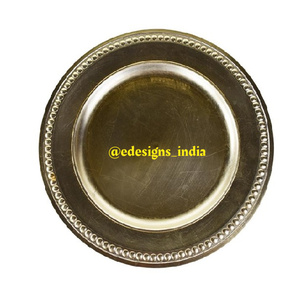 Plaque de chargement en métal de conception Unique, meilleure qualité, assiette de service décorative faite à la main, nouvelle arrivée, vente en gros - Product Image 2