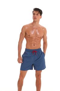 Pantalones cortos de playa personalizados para hombre, bañadores lisos de tela de secado rápido, 100% nailon, venta al por mayor - Product Image 4