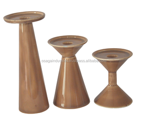 Ensemble de 3 bougeoirs 3 ailes d'ange plaqués, DESIGN en métal, support de bougies de noël, à utiliser pour TABLE et jardin - Product Image 4