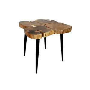 Wholesale Unique Design Live Edge Wooden Solid Coffee Table Top Selling Product Best Supplier From India