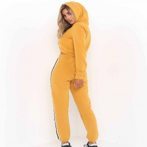 Haut et bas femmes luxe Street Wear hiver mode fille soie survêtement et survêtement pour la course et le Jogging Style 2025 - Product Image 2