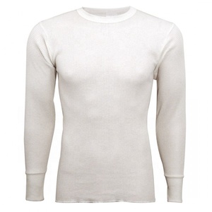 Round Neck <b>Long</b> <b>Sleeve</b> <b>White</b> <b>Men</b> t <b>Shirt</b> - Product Image 2