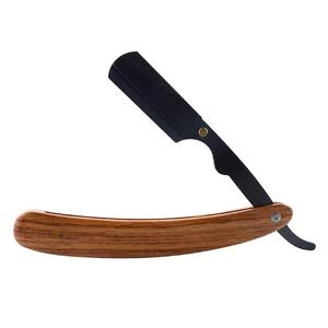 เครื่องโกนหนวดแบบแมนนวลวินเทจ,เครื่องมือดูแลความงามสำหรับช่างตัดผมชายมีดโกนมีขอบตรงด้ามจับใบมีดโกนสำหรับร้านเสริมสวย - Product Image 5