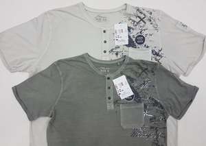 Camisetas Henley de Manga Corta para Hombre, de Marca, de Primera Calidad, Ligeras, Teñidas, 100% Algodón, Estilo Béisbol - Product Image 3