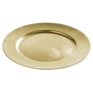 Plat décoratif en métal de table Nickel fini pour servir des aliments assiettes de chargeur hôtel cuisine restauration utilisation à un prix abordable - Product Image 3