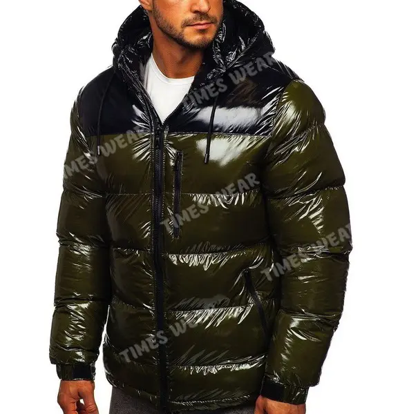 Men's Fashion Zipper Cotton-padded Casual Jacket Coat autumn Winter Warm Coat Puffer Bubble Jacket Men Clothes