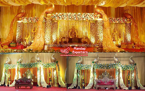 Evento de boda real Bollywood Mandap Francia Glamorous Bollywood Tema Boda Mandap Ceremonia de boda india Bollywood Mandap Reino Unido - Product Image 2