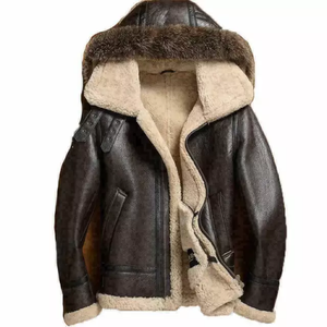 New Windbreaker Motorcycle Heavy Work <b>Fur</b> Leather <b>Jackets</b> <b>for</b> <b>Men</b> 2021 - Product Image 1