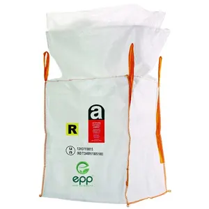 EPP VIETNAM FIBC jumbo bag cement packing jumbo sacks for Toxic substances 1 tonne bulk bag 1/2 tonne UN bag